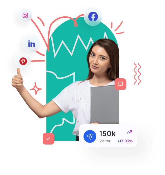 Woman using TruSocial